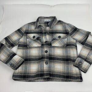 BB Dakota Steve Madden Plaid Shirt jacket Size small Button up Pockets Soft
